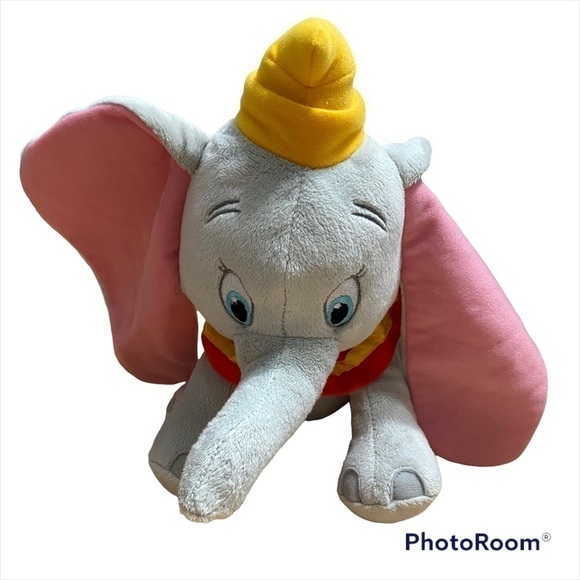 Disney Dumbo Elephant Plush Stuffed Animal Gray Kids Toy - Picture 1 of 8